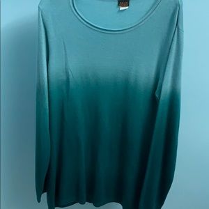Women’s light weight ombré sweater